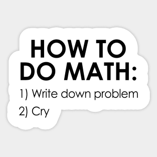 How to Do Math Sticker